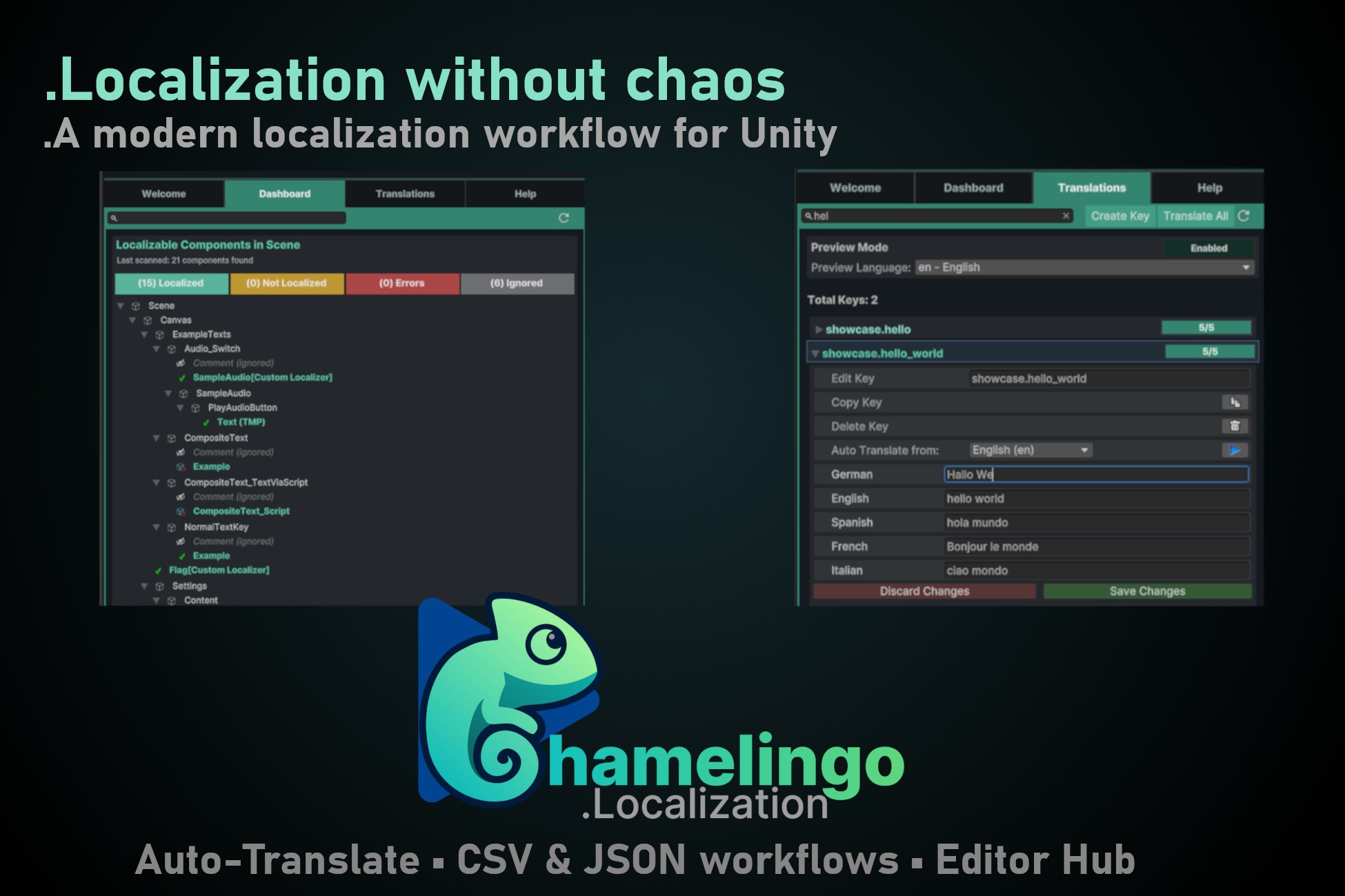 Unity Easy Workflow Chamelingo – Localization Workflow for Unity | Localization | Unity ...