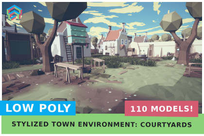 Old Town environment: Courtyards - Lite