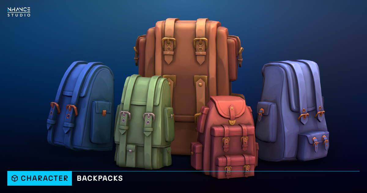 Unity Backpack Stylized Backpacks | 3D 道具 | Unity Asset Store