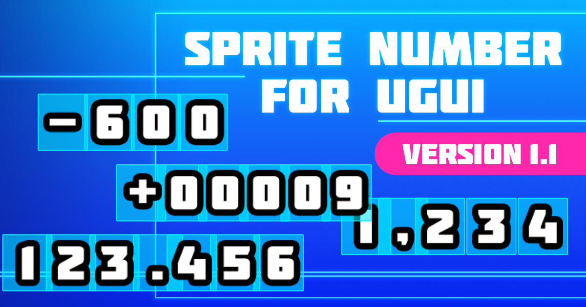 Gui Numbers Sprite number for uGUI | GUI 工具 | Unity Asset Store