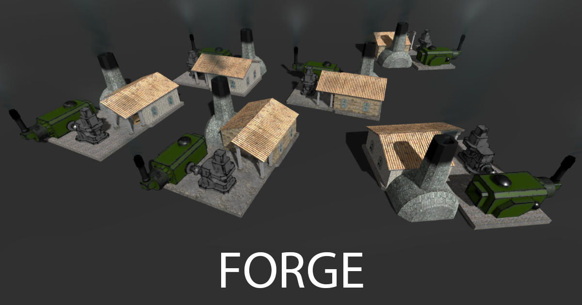 Forge models | 3D 역사적 건조물 | Unity Asset Store