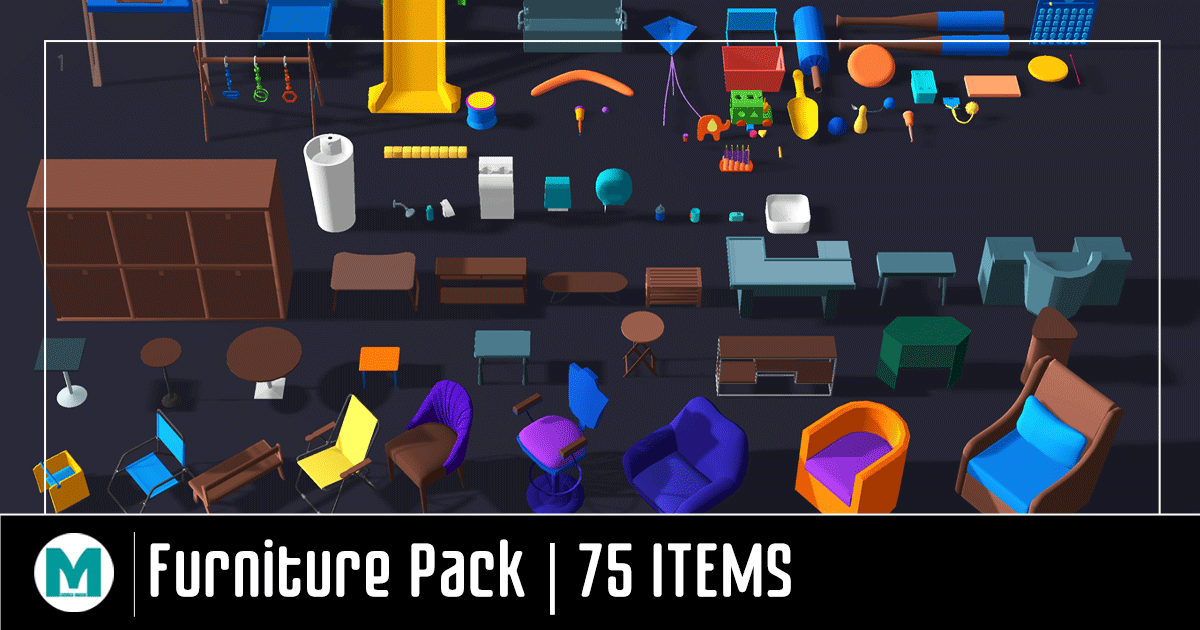 Furniture Pack by Maiami Studio 3D Environments Unity Asset Store
