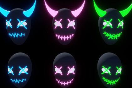 Neon Demon Masks Pack