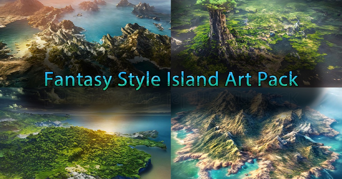 Fantasy Style Island Art Pack | 2D Environments | Unity Asset Store