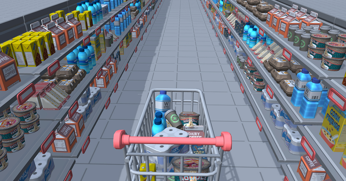 Hyper Casual Supermarket | 3D Props | Unity Asset Store
