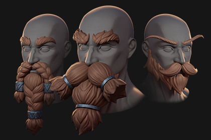 Stylized Beards Pack