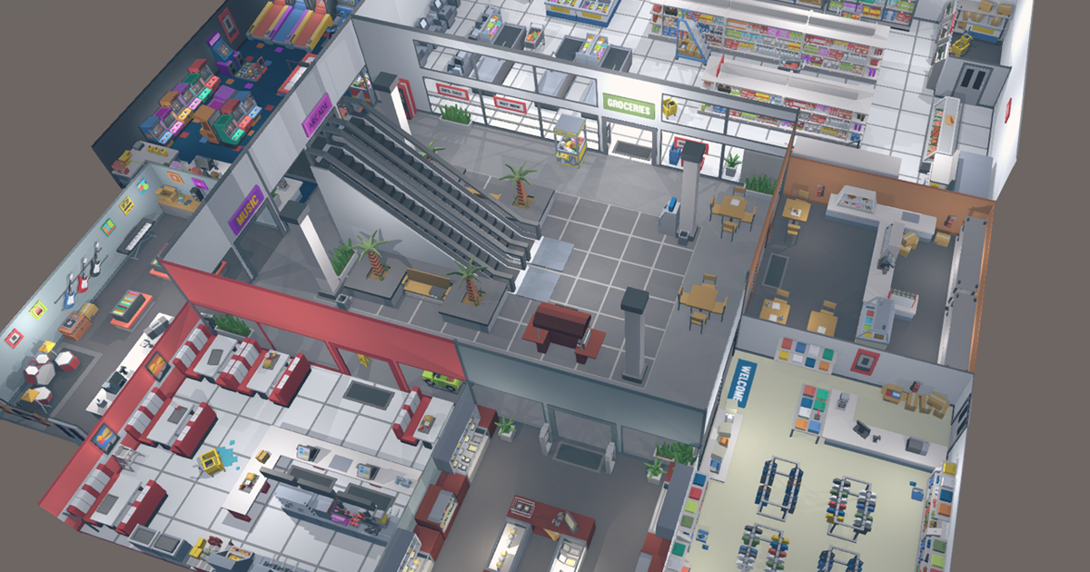 Simple Shop Interiors - Cartoon assets | 3D Interior | Unity Asset Store