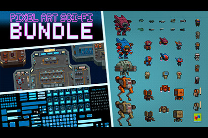 2D Pixel Art Sci-Fi Bundle