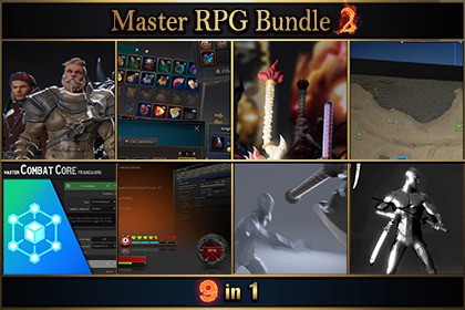 Master RPG Bundle2 - Character|Weapons|Inventory|Map|Combat|HealthBar|Animation