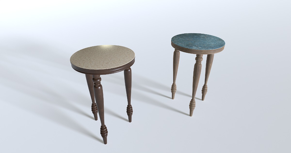 Unity Collsion Table End Table Pack 3 | 3D Furniture | Unity Asset Store