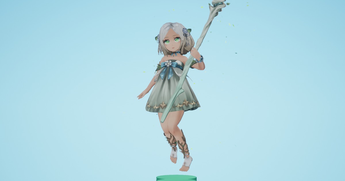 Anime Girl Druid Characters Unity Asset Store