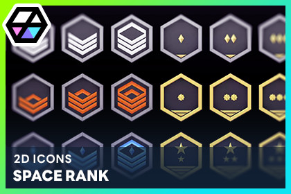 2D Icons - Space Rank