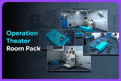 Operation Theatre Room Pack – Modular Interior Pack for Unity
