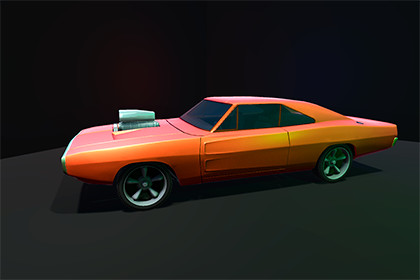 Car paintwork shader + lowpoly model car