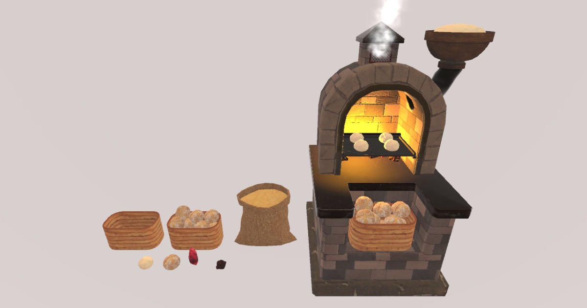 Magic Bread Oven | 3D Food | Unity Asset Store