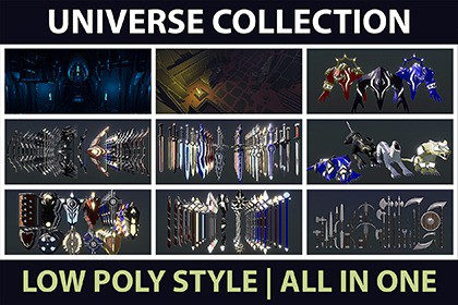 Low Poly Style Universe Collection