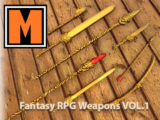 Real Rpg Weapon Fantasy RPG Weapon Vol.1 | 3D Weapons | Unity Asset Store