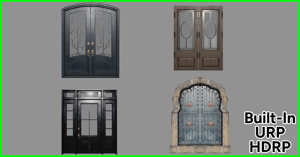 Door Pack - 5 | 3D Furniture | Unity Asset Store