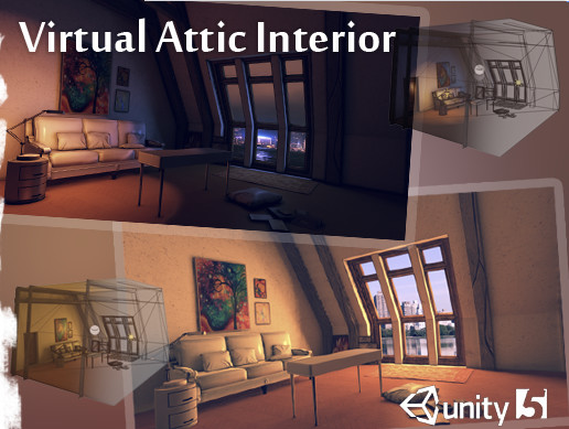 Virtual Attic Interior | 3D Interior | Unity Asset Store