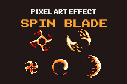 Spin Blade - Pixel Art Effect