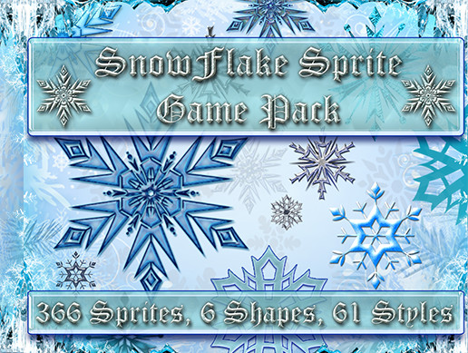 Snowflake Sprite Game Pack | 2D Nature | Unity Asset Store