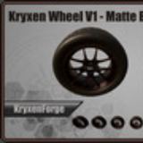 Kryxen Wheel V1 - Matte_Black_Gold - Game Ready