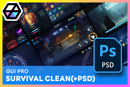 GUI Pro - Survival Clean(+PSD)