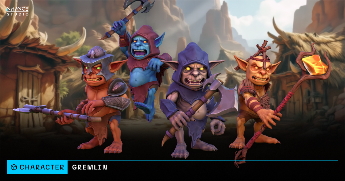 Stylized Fantasy Gremlin | 角色 | Unity Asset Store