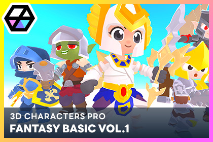 3D Characters Pro - Fantasy Basic Vol.1