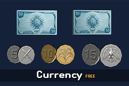 MAR-Low Poly Currency_FREE