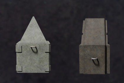 Military Anti Tank Dragon Teeth Series Metal Fortress Obstacle G8 - N1-3