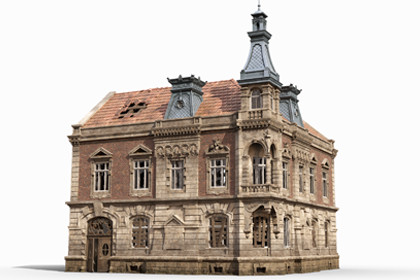 Old Abandoned European Townhouse