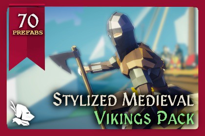 Stylized Medieval Vikings Pack – Low Poly Characters & Units