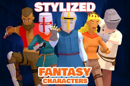 Stylized Fantasy Knight Characters