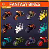 Fantasy Cartoon Bikes