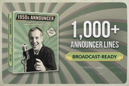 1950s Announcer — Prime Time Library (Voice Pack)