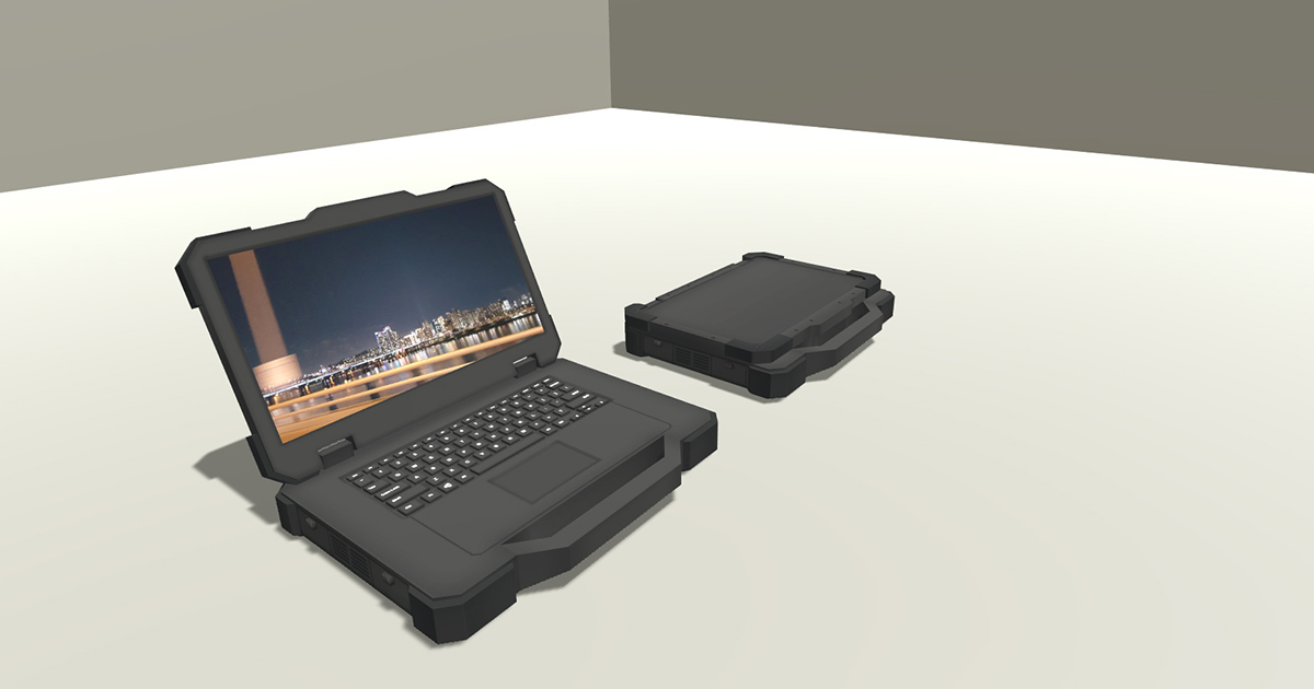 Computer Model For Unity Rugged Laptop | 3D Electronics | Unity Asset Store