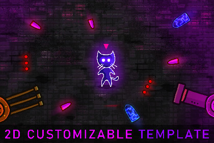 Bullet Hell Survival Template (2D)