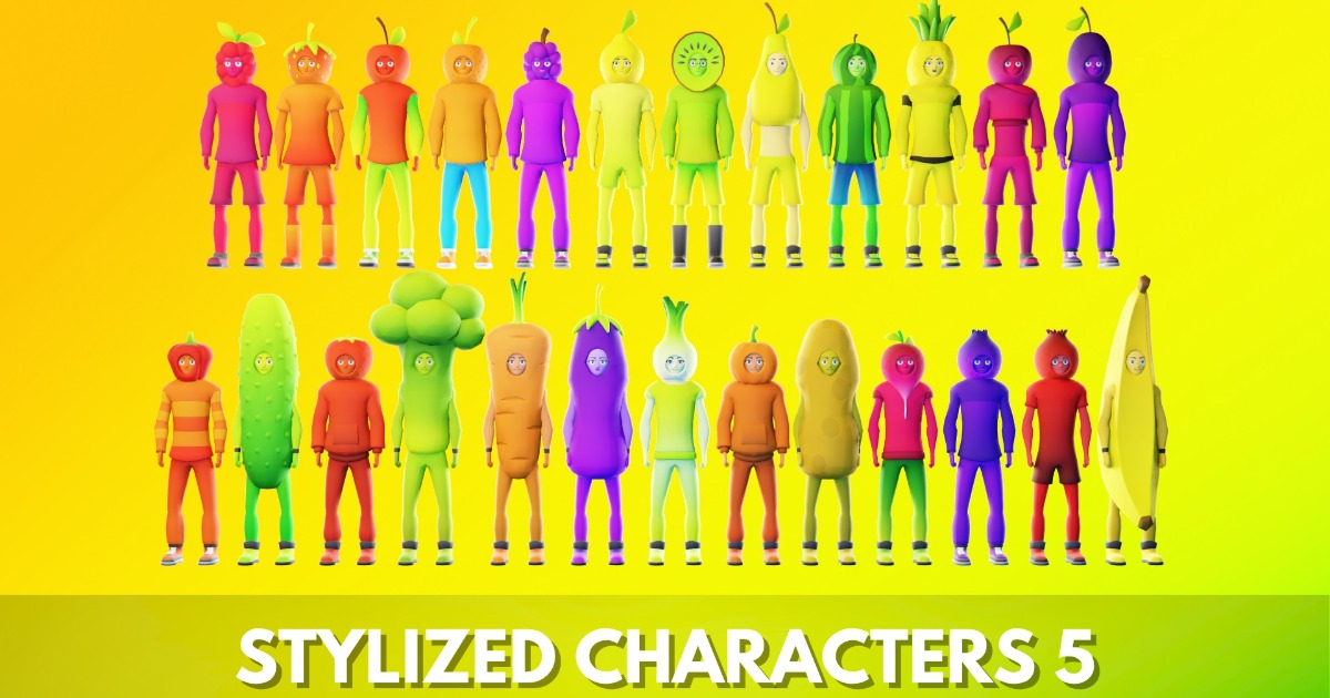 Casual Characters Pack 5 by IGS | 3D Characters | Unity Asset Store