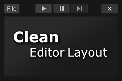 Clean Editor Layout for Unity