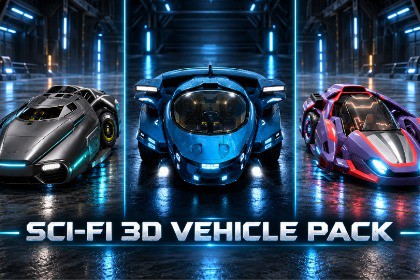 Sci-fi 3d Vehicle Pack