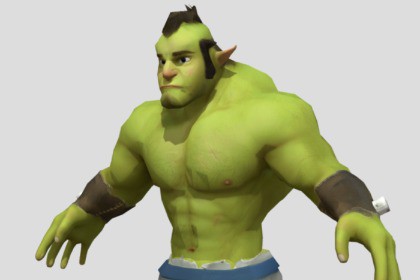 Stylized Arcade Animated Character - Orc Troll