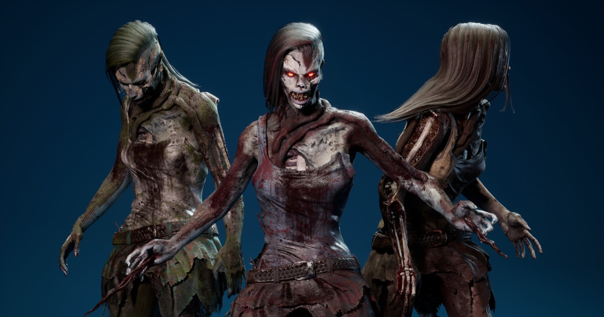 ZombieF 01 | 3D Characters | Unity Asset Store