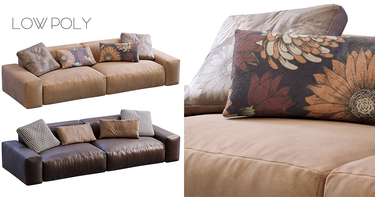 Unity Rendering Sofa Sofa_02 | 3D Furniture | Unity Asset Store