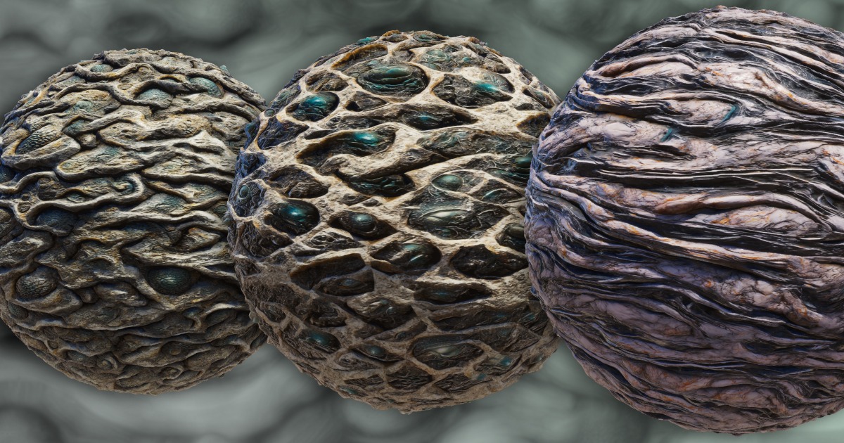 Abstract Alien Textures - Vol 6 | 2D Textures & Materials | Unity Asset ...