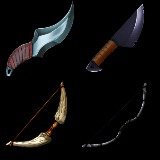 Fantasy weapons icons set #1