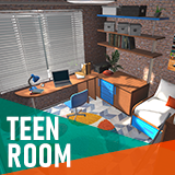 Teen room - interior and props
