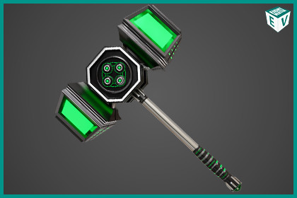 Sci Fi Battle Hammer 09 URP HDRP Textures