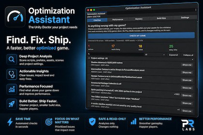 Optimization Assistant | Find & Fix FPS, Memory & Build Size | Profiler