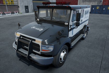 Armored security truck